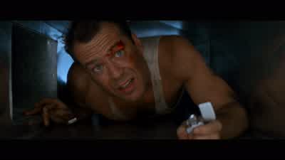 "Come out to the coast!" "We'll get together, have a few laughs." - Die Hard
