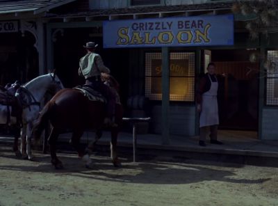 Come over here fast!
They're busting up
the saloon! - The Virginian