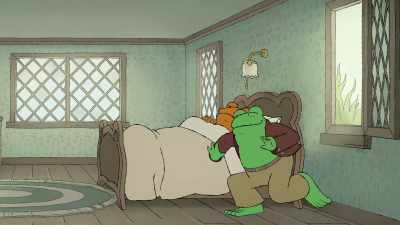 Come, Toad. We can go outsideand wait for the mail together. - Frog and Toad