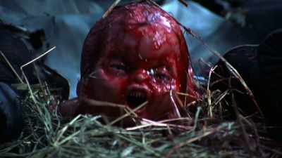 -...comes exploding
out of her loins - Doc of Chucky