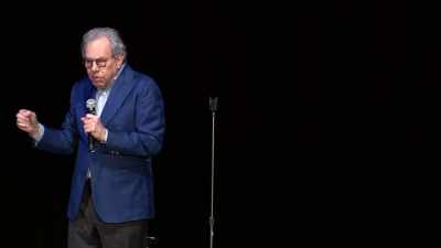 Comes from a...
[clucks like a chicken] - Lewis Black: Thanks for Risking Your Life