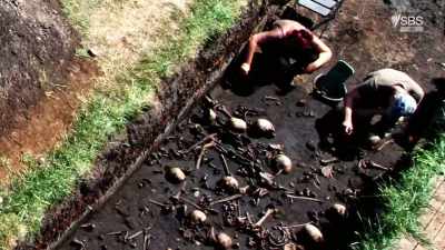 Coming up, a murder mystery - Curse of the Ancients with Alice Roberts