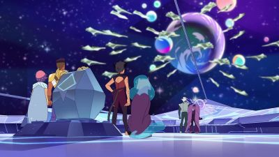 Coming up on the blockade around Etheria.
They'll have visual on us soon. - She-Ra and the Princesses of Power
