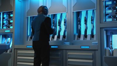 -(comm beeps)
-ED: Mercer to Bortus. - The Orville