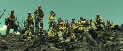 COMMANDER: (OVER RADIO)
Air Attack, Operations. - Only the Brave