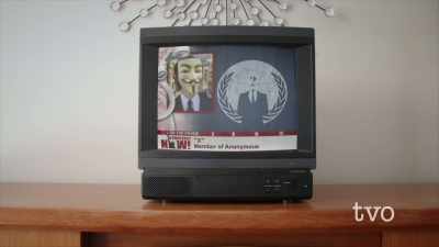 Commander X: We're information
activists just trying to make - The Face of Anonymous