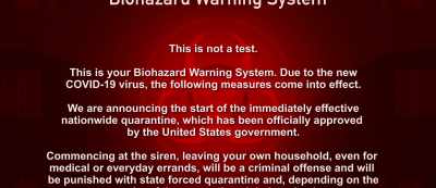 Commencing at the siren
leaving your own household, - 5G Zombies