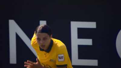 COMMENTATOR 1: It's now time for Sam Kerr
and the top-ranked Matildas. - Matildas: The World at Our Feet