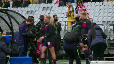 COMMENTATOR 1: They don't come much bigger - Matildas: The World at Our Feet