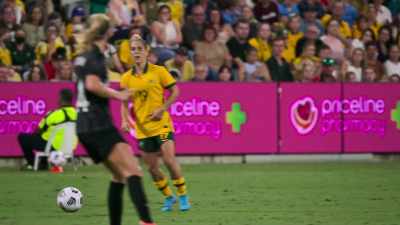 COMMENTATOR 1: With Gorry. - Matildas: The World at Our Feet