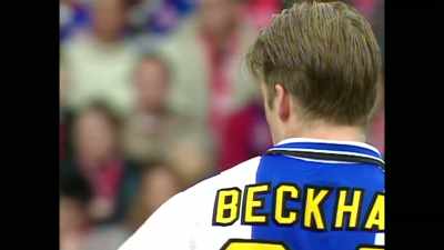 [commentator 2]
Beckham's really taking the eye, - Fever Pitch: The Rise of the Premier League