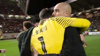 [commentator 2] Guardiola just said
to his players, - All or Nothing: Manchester City