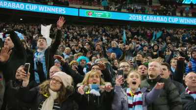 [commentator 2]
Manchester City win the Carabao Cup. - All or Nothing: Manchester City