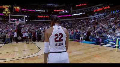 [commentator 9] And Dawn Staley is furious
on the sideline. - The Playbook