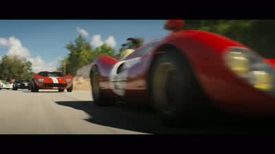 COMMENTATOR: After one lap, Bandini-Ferrari is in first place. - Ford v Ferrari