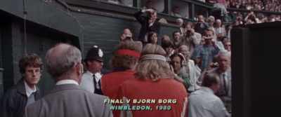 COMMENTATOR:
Amidst those cheers, some boos. - McEnroe