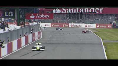 [commentator] Barrichello for third,
so Brawn on the podium again. - Brawn: The Impossible Formula 1 Story