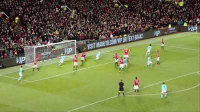 [commentator] Corner delivered and
it's hooked into the net by David Silva. - All or Nothing: Manchester City