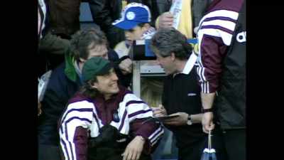 [commentator]
David Ginola is suspended
for one game, - Fever Pitch: The Rise of the Premier League