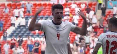 [commentator] England win their group
and haven't conceded a goal. - The Final: Attack on Wembley