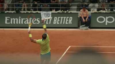 [commentator] Forget about just tennis. - Break Point