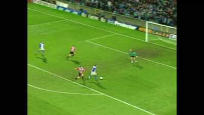 [commentator] Hanging on to it
until the moment's right.
Now it may be. - Fever Pitch: The Rise of the Premier League