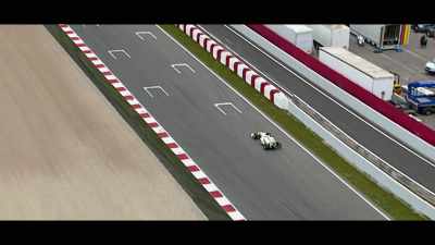 [commentator] Here is Jenson Button, - Brawn: The Impossible Formula 1 Story