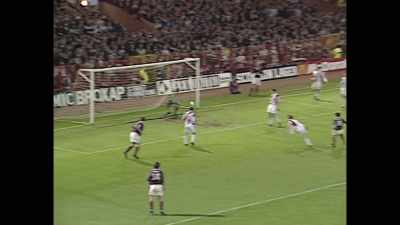 [commentator]
It's a dangerous one,
and Beardsley - Fever Pitch: The Rise of the Premier League