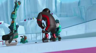 [commentator] Oh!
He got kicked do hard - Norm of the North: Keys to the Kingdom