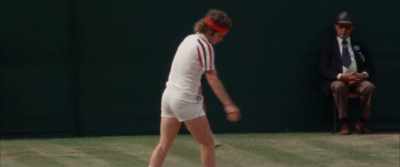 COMMENTATOR: We really do have
the classic confrontation here, - McEnroe