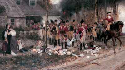 Communities were required
to provide quarters - Benjamin Franklin