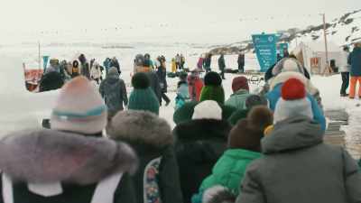 (community laughing
and shouting) - North of North