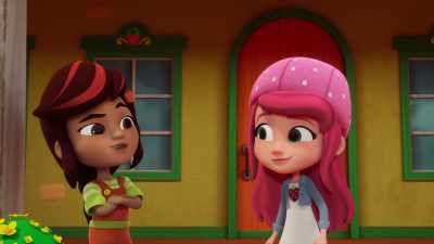 - Como é que te corre o dia?
- Preferia estar a cozinhar. - Strawberry Shortcake's Summer Vacation