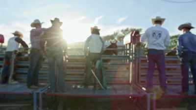 Competitors wait behind gates. - Epic Yellowstone