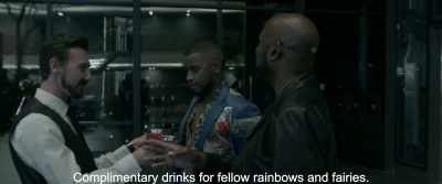 Complimentary drinks for fellow rainbows and fairies. - Gereza