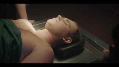 Compression marks. He was strangled. - Grantchester