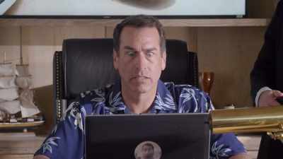 -(computer chiming repeatedly) - Rob Riggle's Ski Master Academy