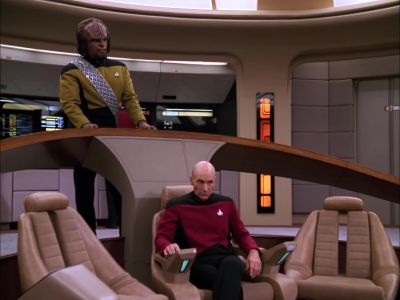 COMPUTER:
Captain Picard, - Star Trek: The Next Generation