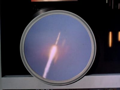 [Computer] Rocket passing
20-mile mark and accelerating. - Star Trek