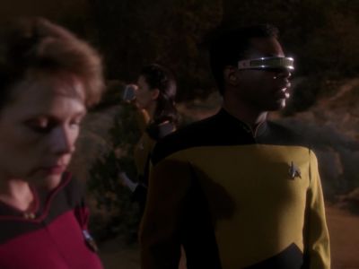 Computer,... scan Starfleet records
and create a simulation of Brevelle. - Star Trek: The Next Generation