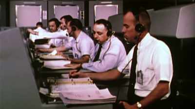 Concern mounts, Ham's heartbeat
and respiration climb fast. - The Real Right Stuff