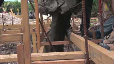 (concrete pours) - Island of Bryan