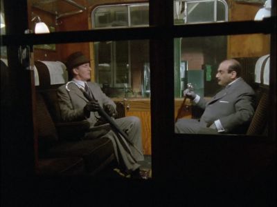 (conductor blows whistle) - Agatha Christie's Poirot