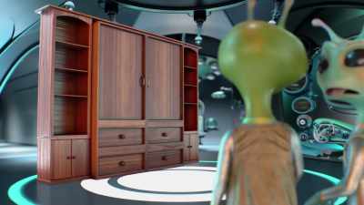 [confounded babbling] - Alien TV