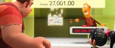 Congratulations. Here's your voucher
for auction item 197324579. - Ralph Breaks the Internet