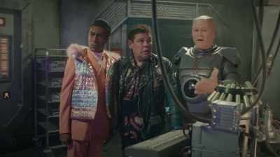 Congratulations sir you've upgraded to diamond light - Red Dwarf: The Promised Land