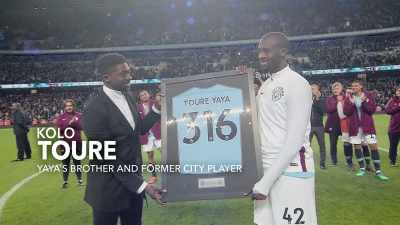 Congratulations to Yaya
for 316 appearances - All or Nothing: Manchester City