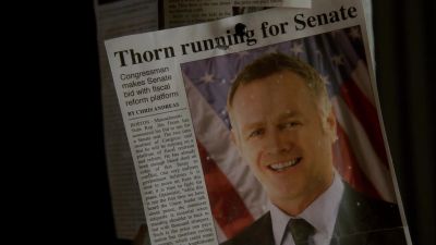 Congressman Jim Thorn.
Isn't he a former army general? - Fringe