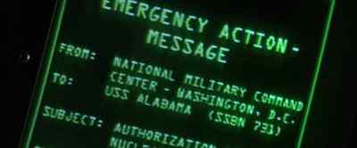 Conn/Radio: Receiving
emergency action message. - Crimson Tide