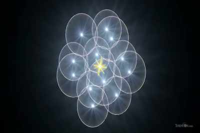 Connecting the center,
or still-point, of each torus - Thrive II: This Is What It Takes